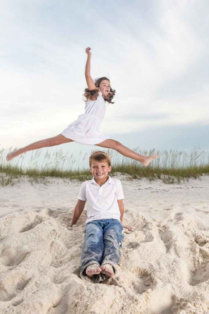 brother and sister portrait