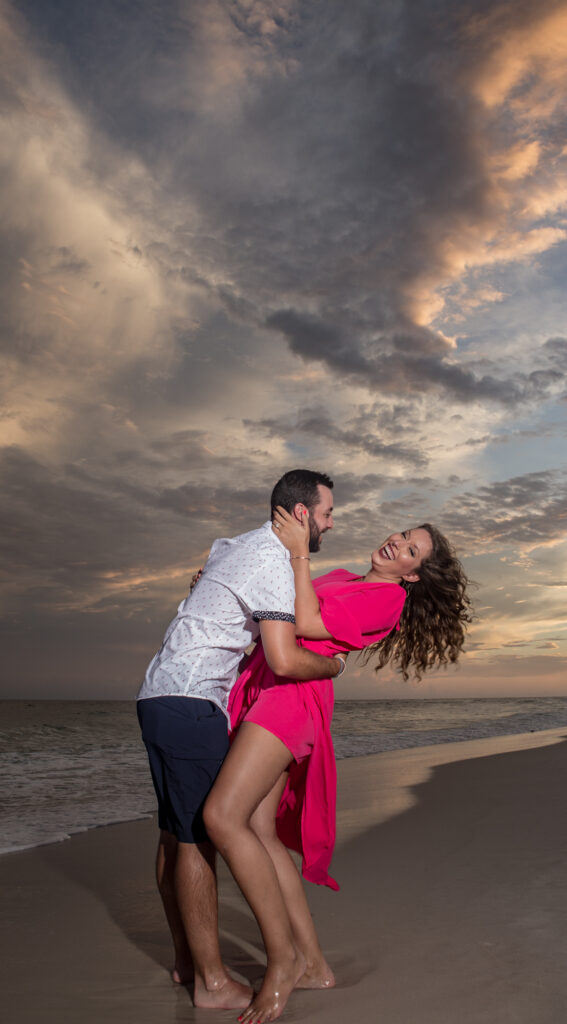 perdido key family engagement portrait