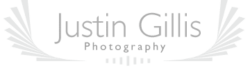 logo of justin gillis portrait photography